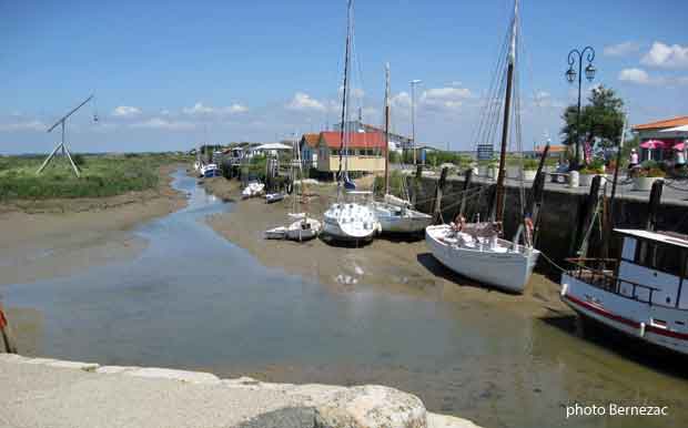 Mornac-sur-Seudre, le port à marée basse