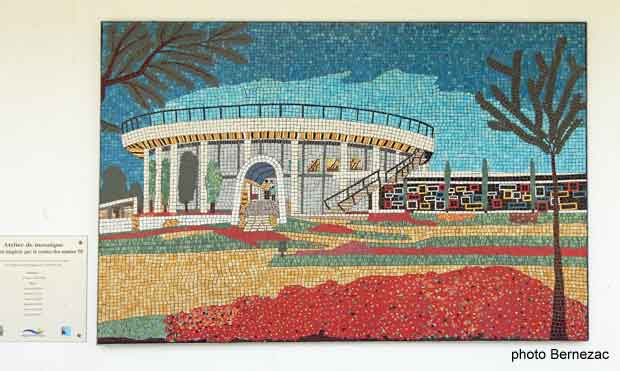 Royan, mosaïque Casino 1960 ensemble