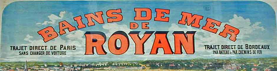 Royan, affiche bains de mer belle epoque