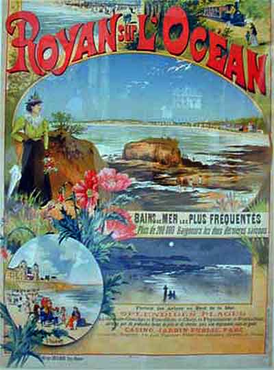 Royan sur l'océan affiche belle epoque