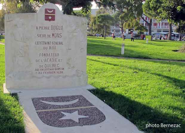 Pierre Dugua de Mons monument Royan