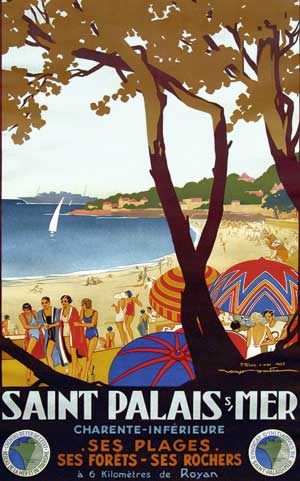 Saint-Palaios-sur-mer, affiche 1930