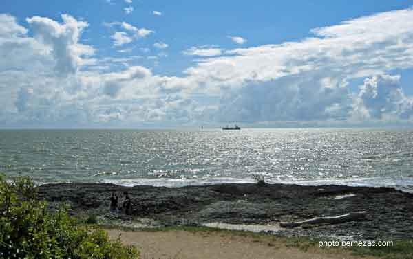 saint-palais-sur-mer, vue océan depuis la falaise de la Grande Côte