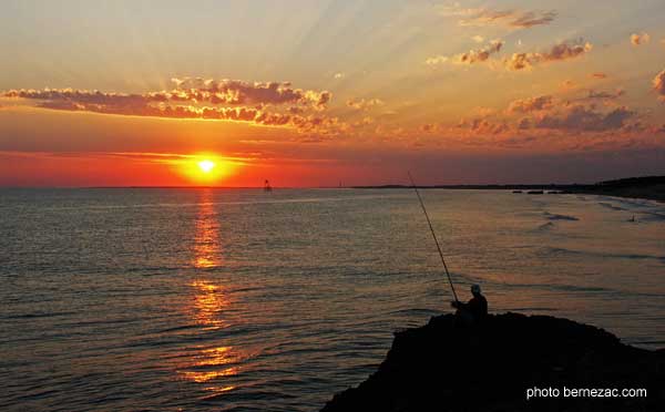 Saint-Palais-sur-Mer, coucher de soleil à la Grande Côte