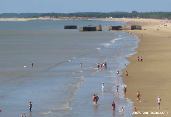 saint-palais-sur-mer, pllage dela Grande Côte, blockhaus du mur de l'atlantique