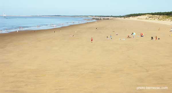 saint-palais-sur-mer, plage de la grande C^te à marée basse