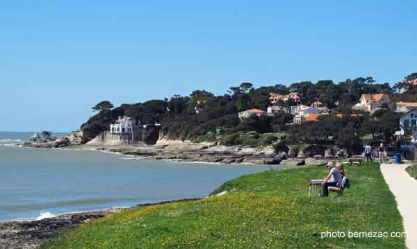 saint-palais-sur-mer, vue de la corniche de Nauzan