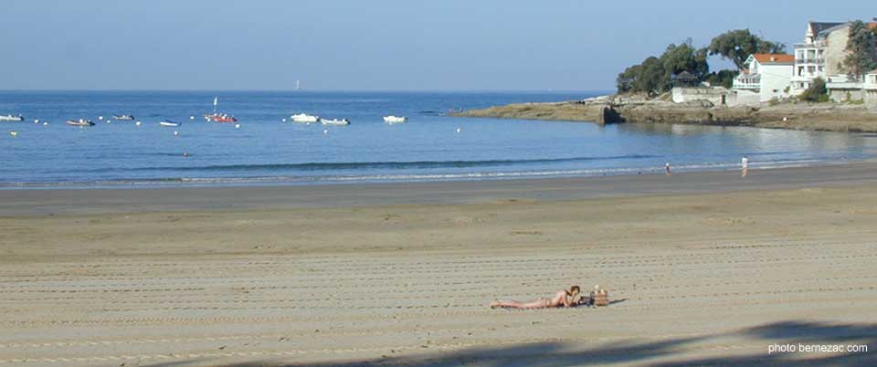 saint-palais-sur-mer, plage matin calme