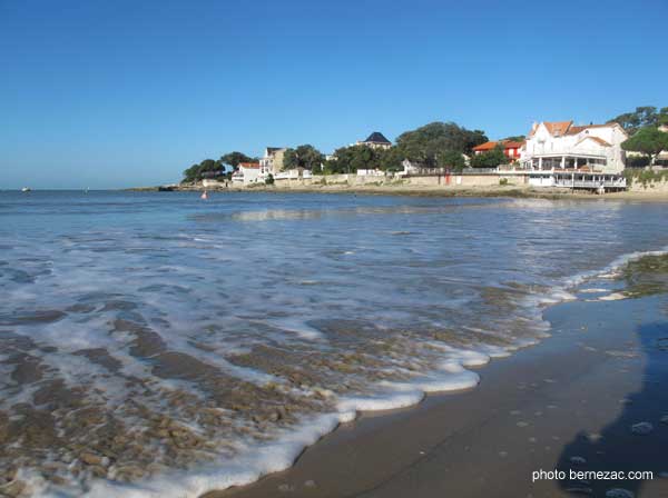 saint-palais-sur-mer, plage marée montante