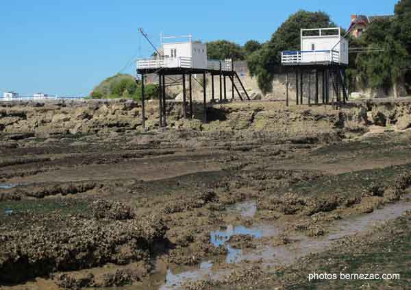 saint-palais-sur-mer, plage du Platin, carrelets à ma