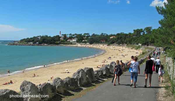 saint-palais-sur-mer, la promenade de la plage du Platin