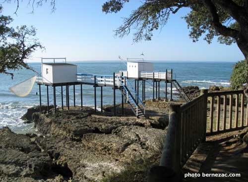 Saint-Palais-sur-Mer, sentier et carrelets