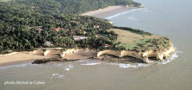 Saint-Georges-de-Didonne, vue aérienne de la pointe de Suzac