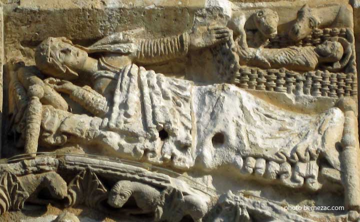 Poitiers, la frise de Notre-Dame-la-Grande, la Nativité