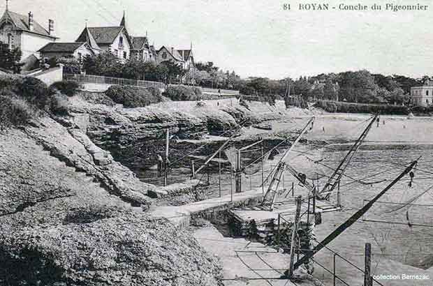 Royan carte postale ancienne, lla conche du Pigeonnier