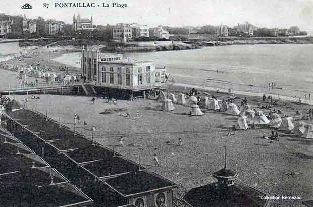 Royan Pontaillac carte postale ancienne, la Restauration