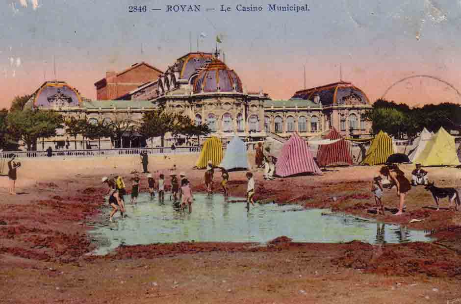 Royan carte postale ancienne, le Casino Municipal