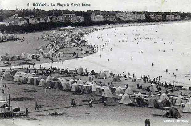 Royan carte postale ancienne, la grande conche