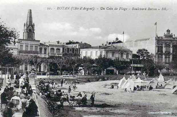 Royan carte postale ancienne, boulevard Botton