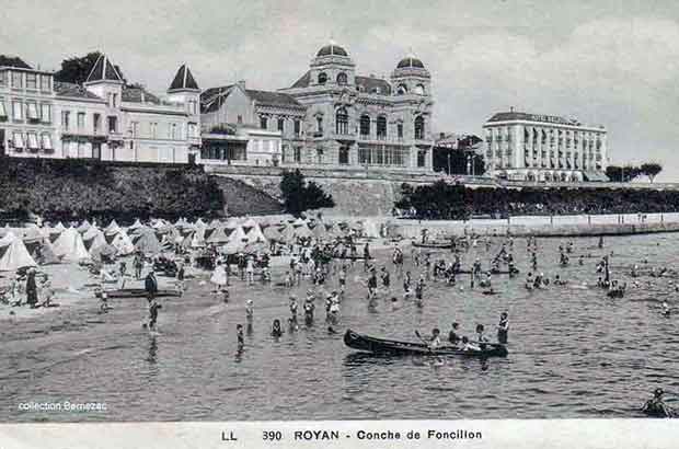 Royan carte postale ancienne, conche de Foncillon