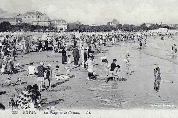 Royan carte postale ancienne, la grande conche