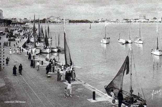 Royan le port carte postale ancienne