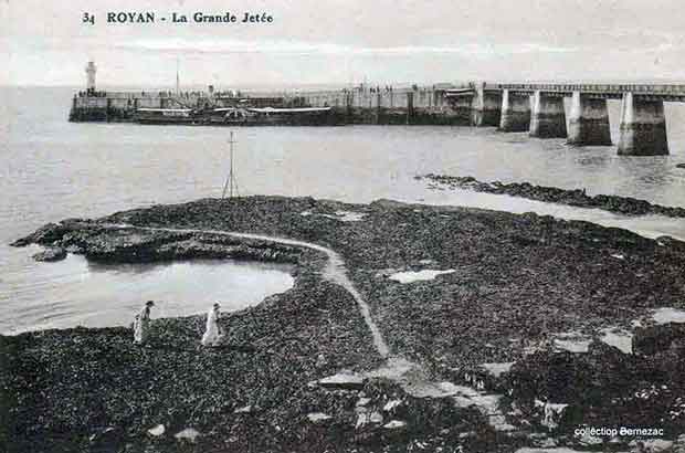 Royan le port carte postale ancienne