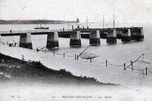 Royan le port carte postale ancienne