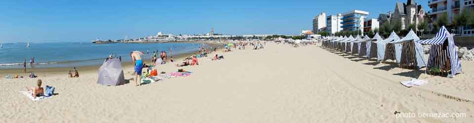 Royan - plage de la Grande Conche, sable fin et baignade quel que soit le niveau de la marée