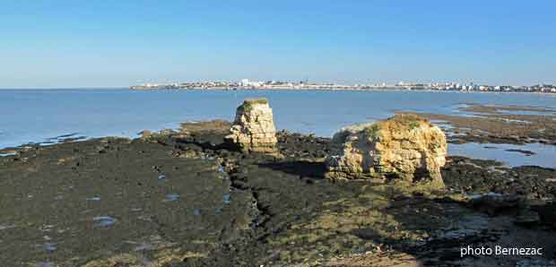 Royan, la baie à marée basse