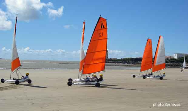 Royan, char à voile plage de st-georges-de-didonne